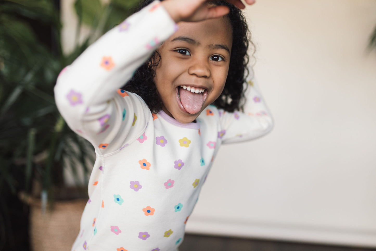 Multi Daisy Pajama Set